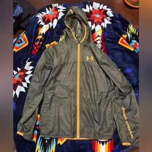 Boys rain jacket under armor large windbreaker